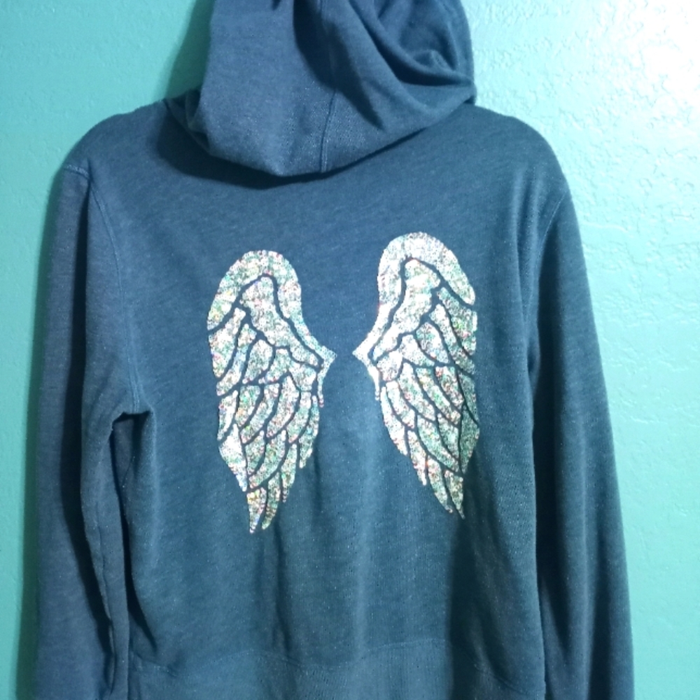 Victoria's Secret Blue Angel Wing Jogger Suit LARGE